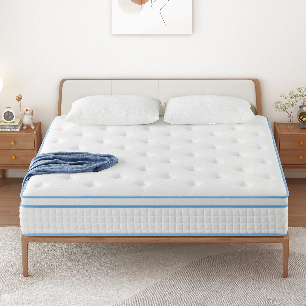 Queen 14 Inch Hybrid Gel Memory Foam Pocket Innerspring Mattress E999323