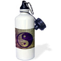 Purple Abstract Yin Yang 21 oz Sports Water Bottle C606257