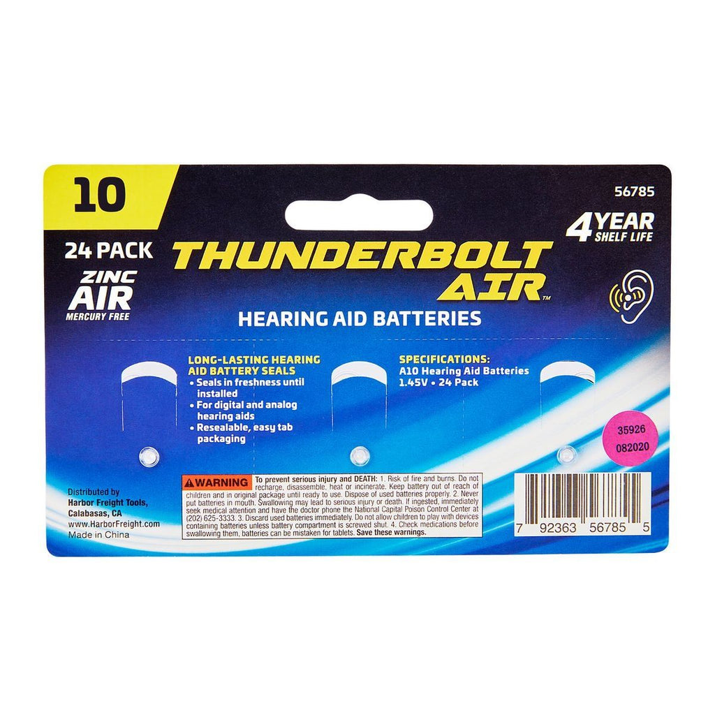 Hearing Aid Batteries, 24 Pack Q558