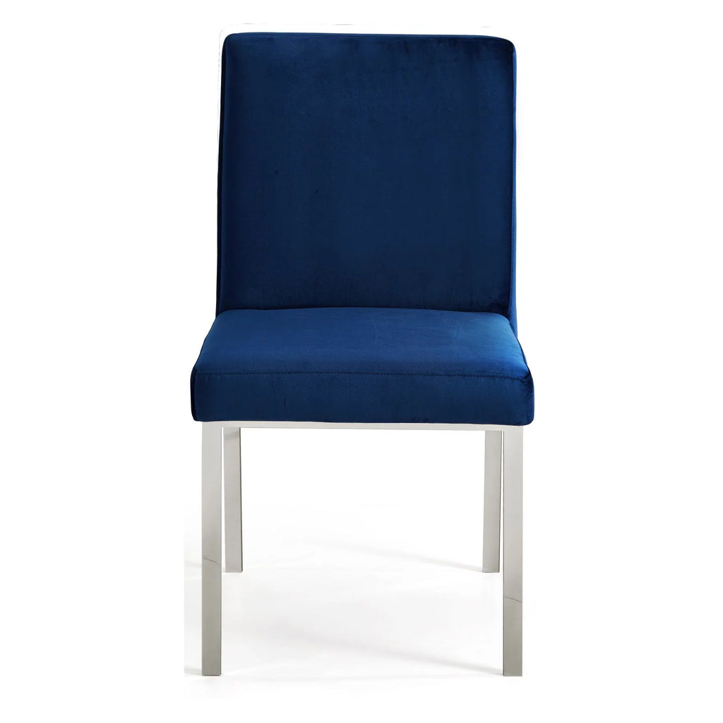 Black Velvet Dining Chair Set of 2 H1494