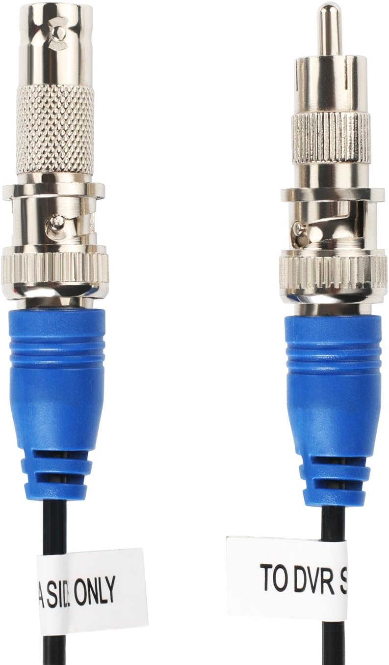 2Pack 50Feet BNC Video Power Cable for CCTV Security System with Connectors U4961