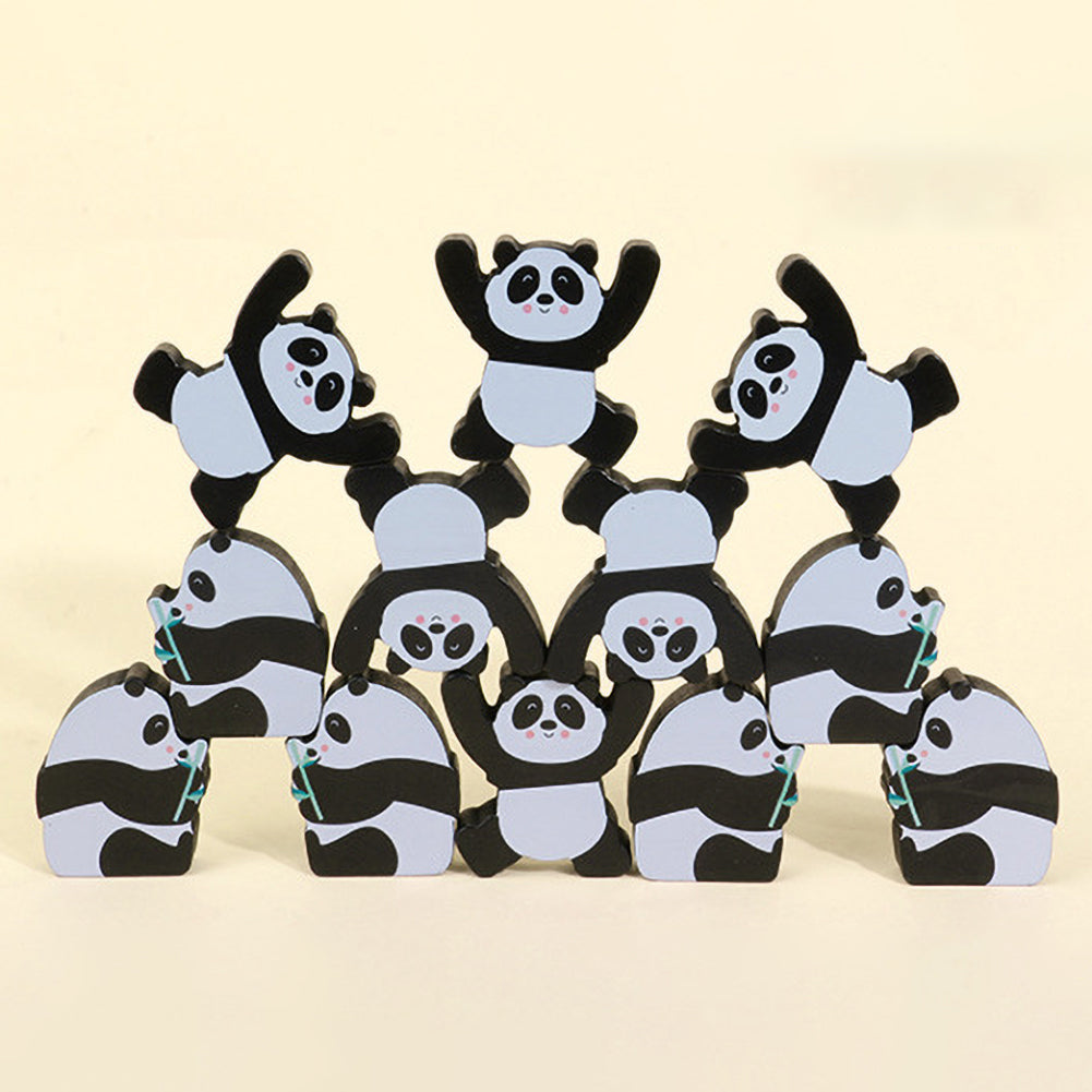 12Pcs Wooden Building Blocks Stacking Toy U65890