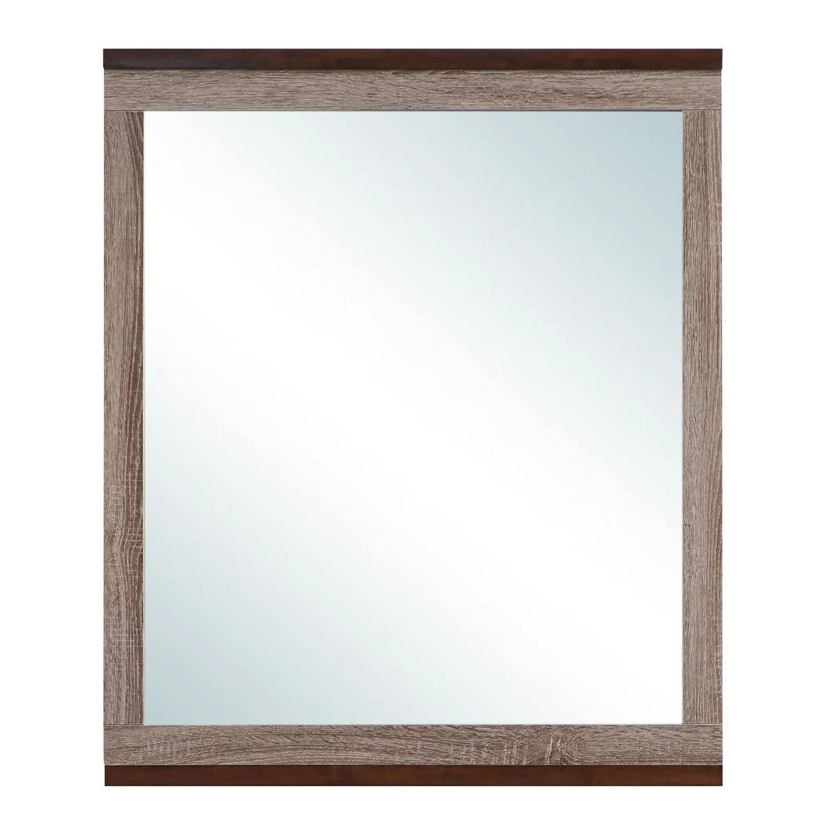 Gray Framed Dresser Mirror U8581