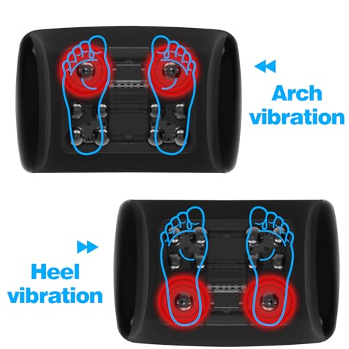 Electric Shiatsu Foot Massager with Heat, Adjustable Vibration Speed U519233