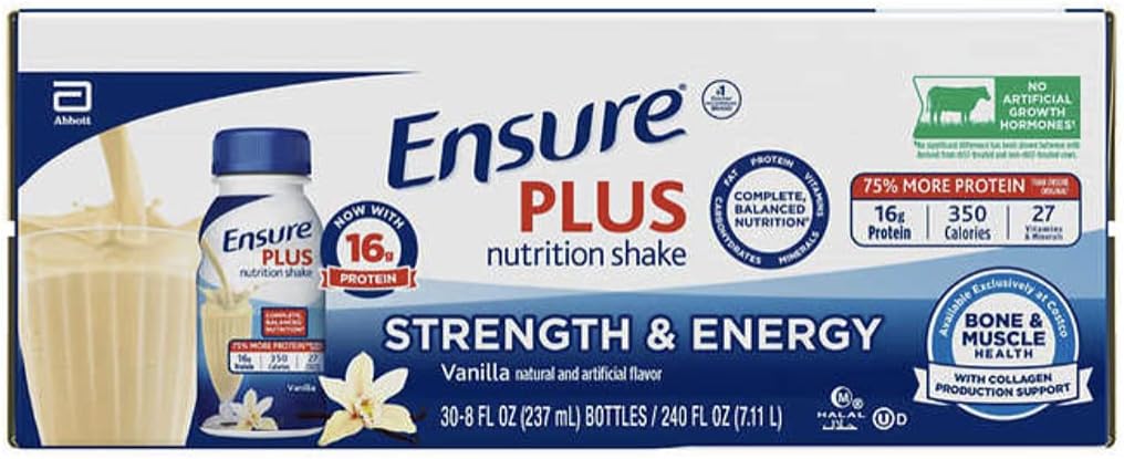 Vanilla Nutrition Shake, 8 ounces, 30 count Q85716