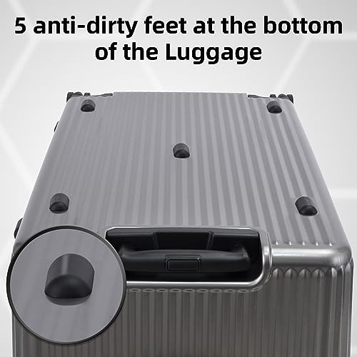 White 29 Inch Lightweight Hardshell ABS+PC Checked Luggage with TSA Lock P322
