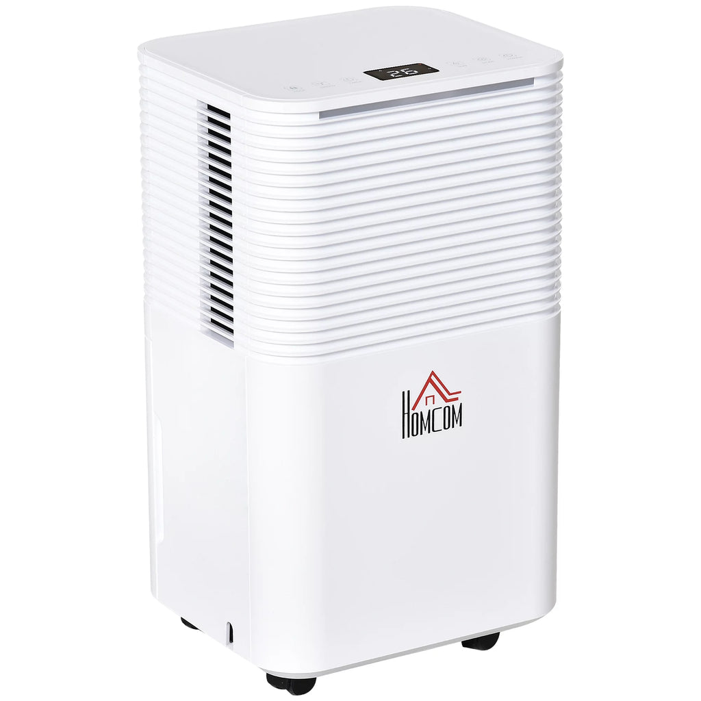 Portable Electric Dehumidifier with LED Display, 21pt/Day, White C11171