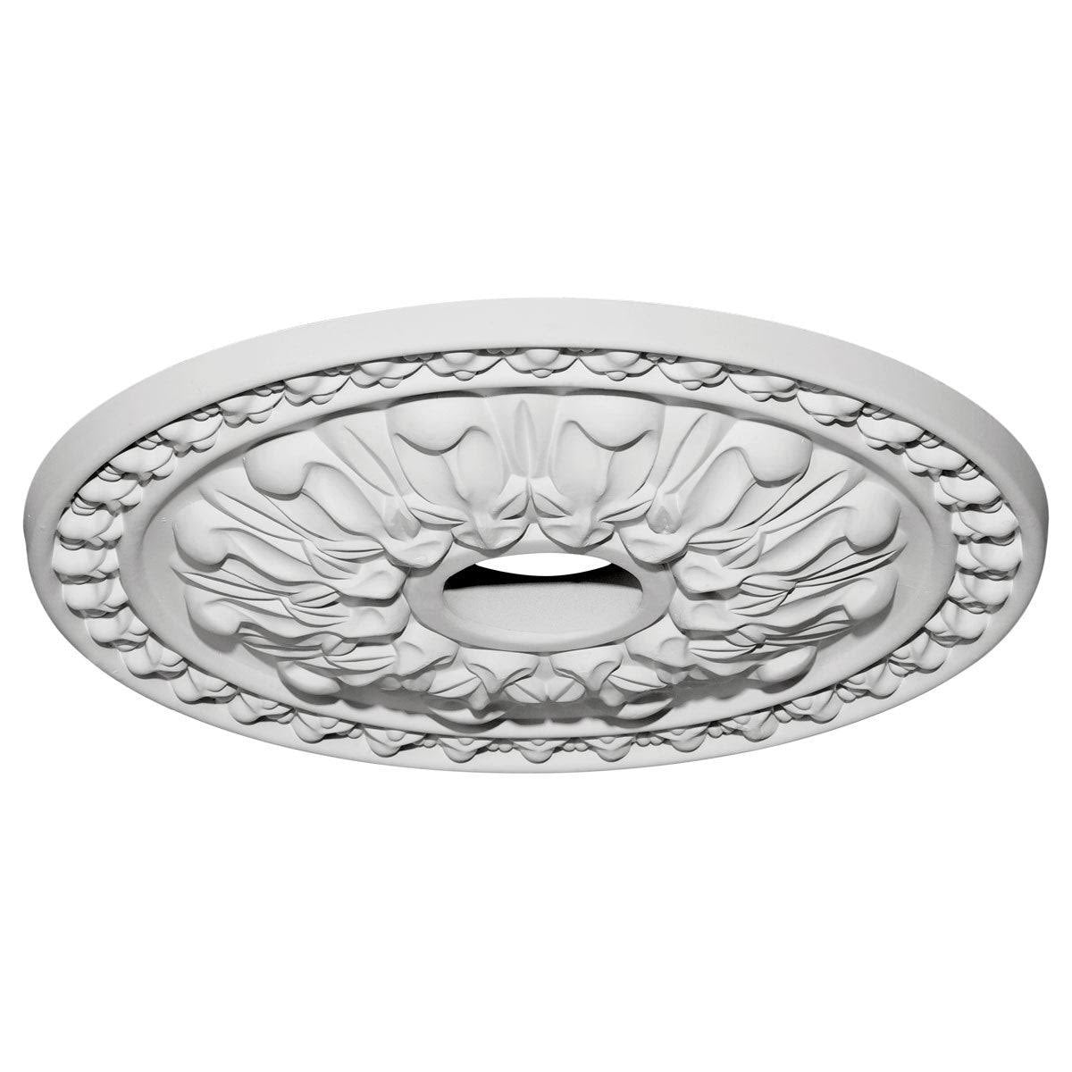 18x22OD x 3 1/2x22ID x 1 3/8x22P Hand-Painted Pewter Ceiling Medallion G820499