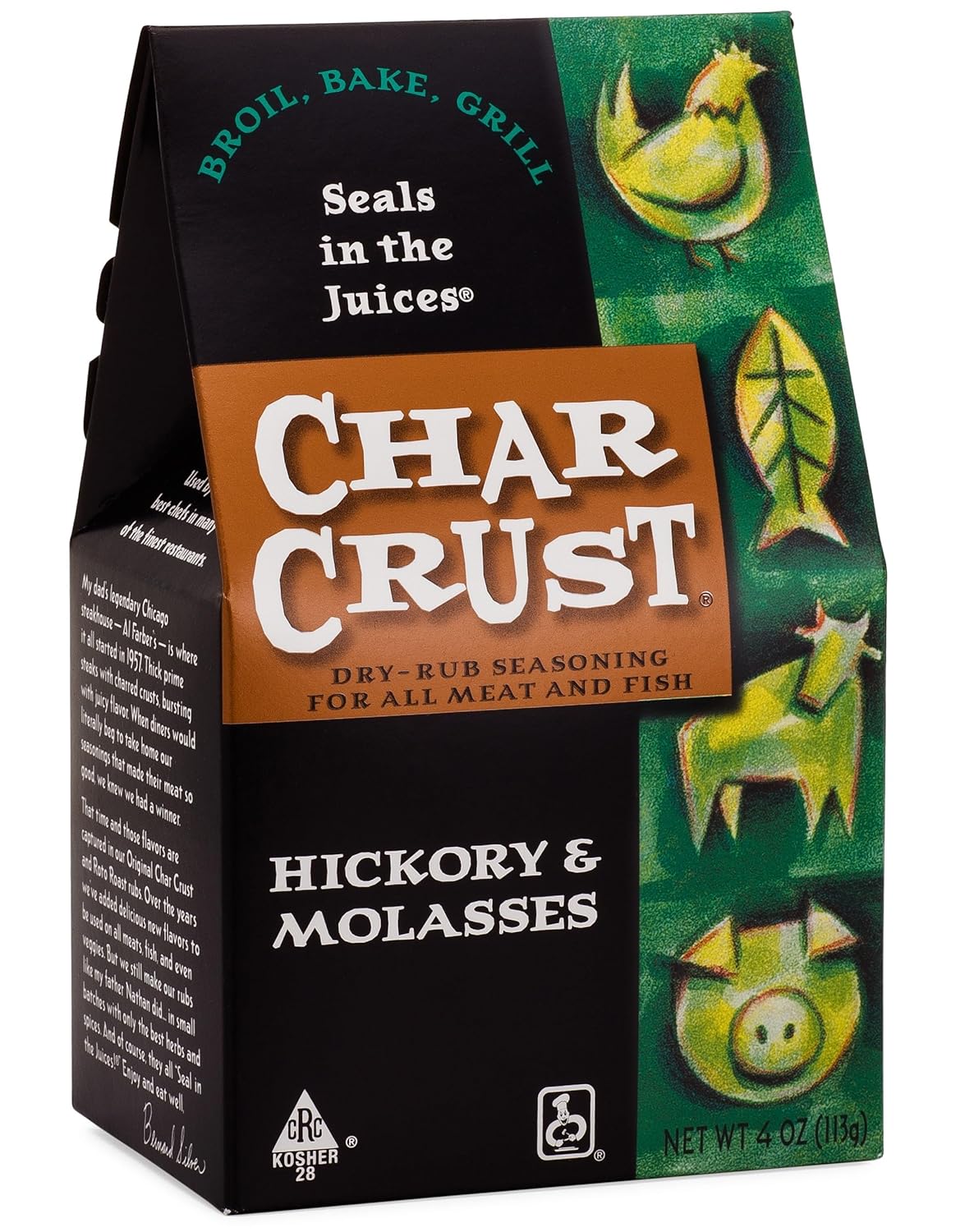 Dry-Rub Seasoning, Hickory and Molasses, 4 Oz J812