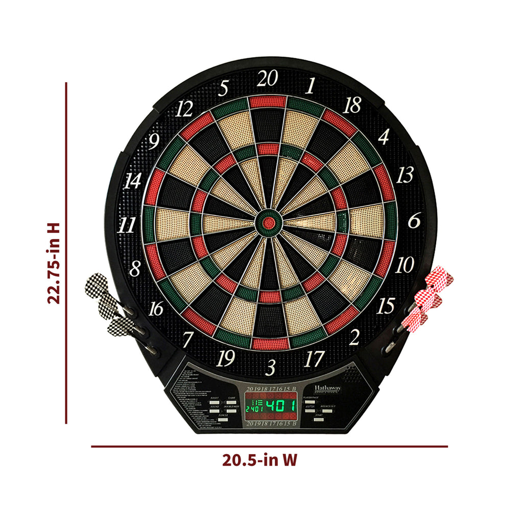15.5-in Electronic Dartboard with 20 Games V8270