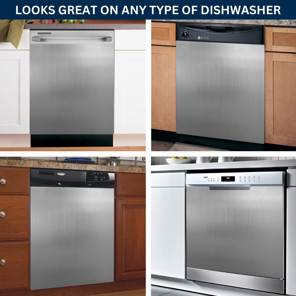 23.5” x 26” Stainless Steel Magnetic Dishwasher Cover V635