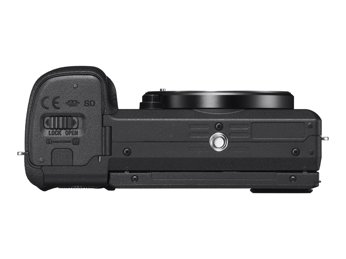 Black Mirrorless Digital Camera 24.2 MP APS-C 4K with 18-135mm Lens U8986
