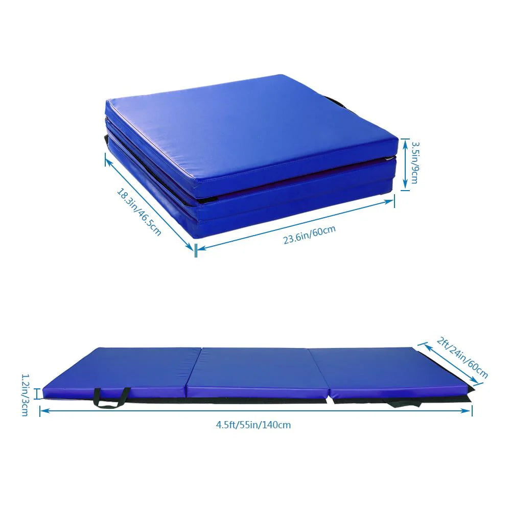 Three Folding Yoga Mat with Magic Tape C440