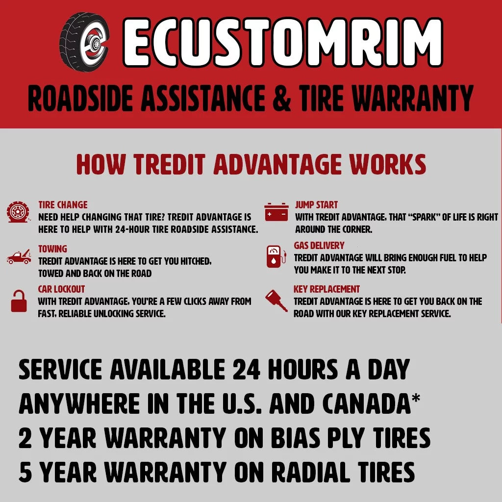 ST205/75R15 LRD Trailer Tire On Rim Aluminum Black Wheel R772