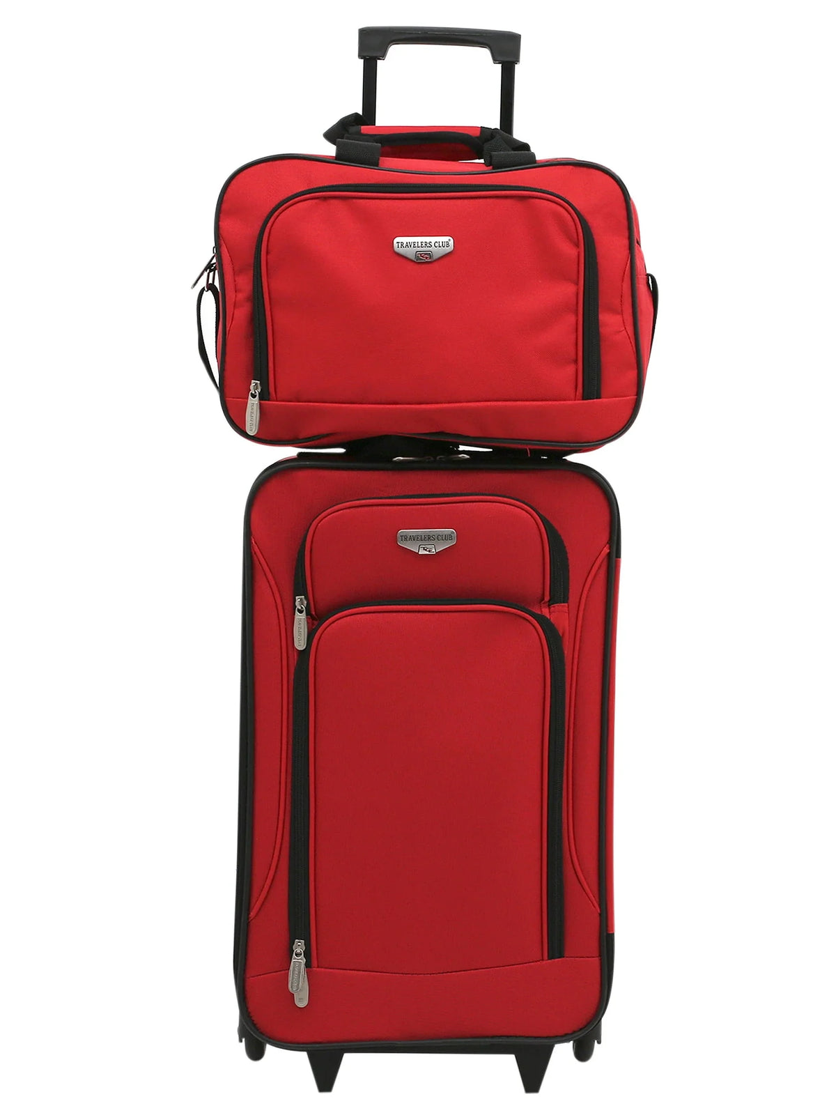 3-Piece Carry-on Luggage Set Black N480818