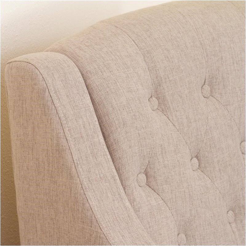 Beige Arm Chair and Ottoman T890776