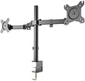 Dual Monitor Stand, Free Standing Fully Adjustable Monitor Desk Mount, Height Adjustable Monitor Arms Fit 2 Screens up to 27 inches/17.6lbs with VESA 75x75mm, 100x100mm Pack of 2 X356461
