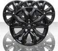 Set of 4 18" 10 Spoke Wheel Skins Gloss Black Y395