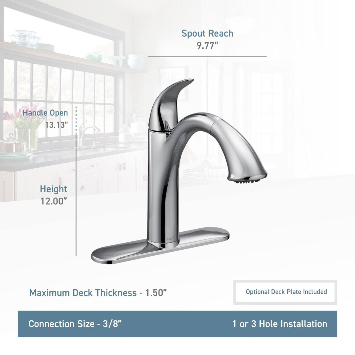 Single Handle Pullout Kitchen Faucet Q128233