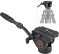 Video Camera Fluid Drag Pan Head with 75mm Flat Base, Pack of 2 A3304