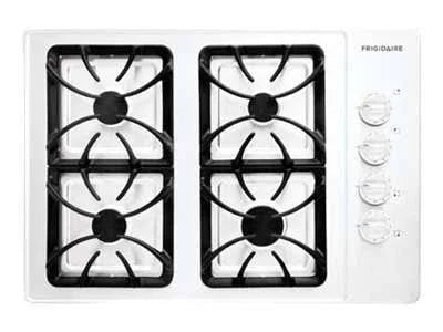 White 30x22 Gas Cooktop with 4 Burners L84102