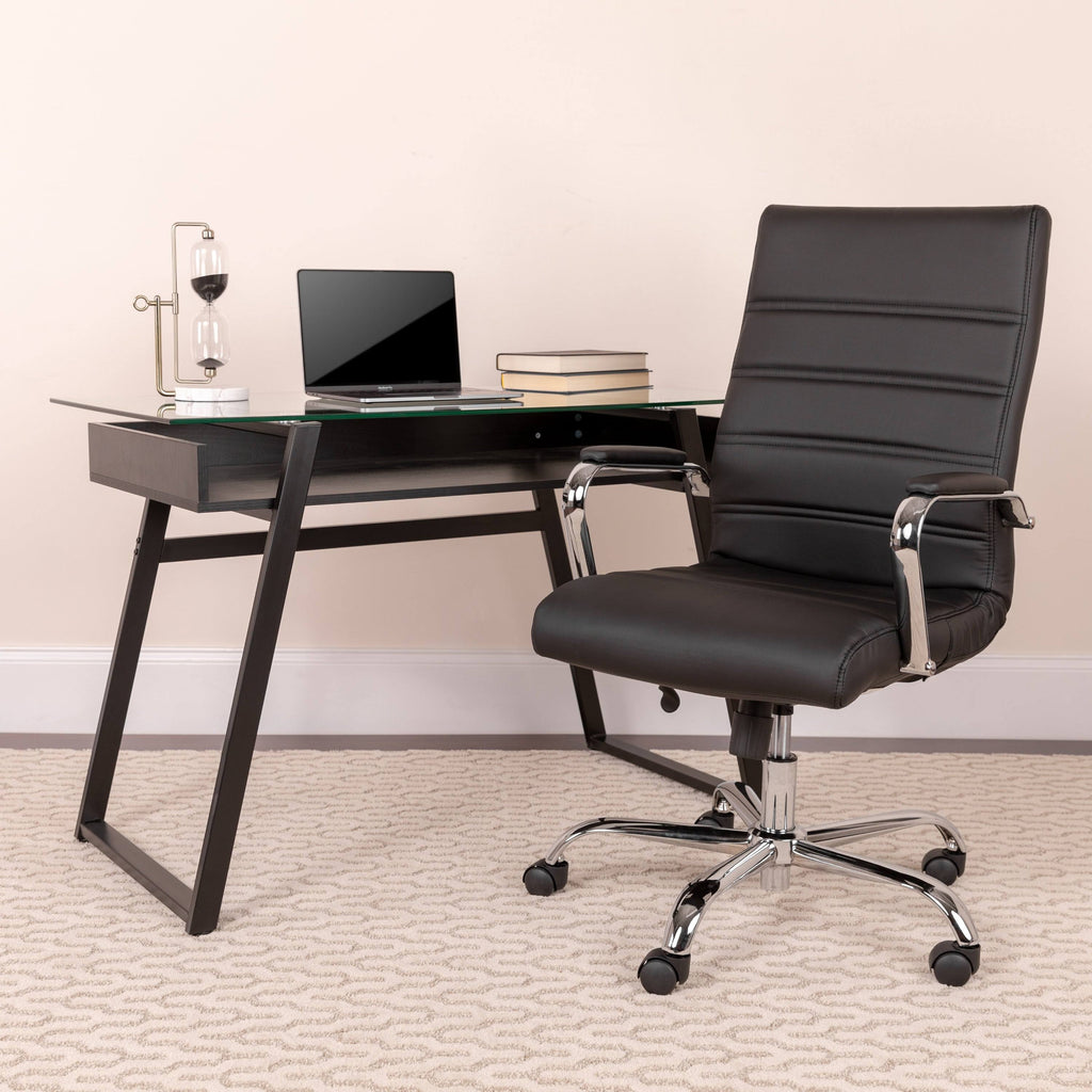 High Back Bonded Leather Executive Swivel Chair U504757