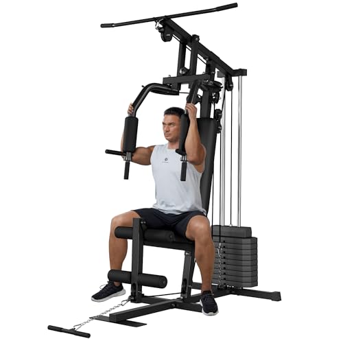 Multifunctional Home Gym Machine with Weight Stack B614493