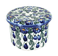 Blue Rose Polish Pottery French Butter Dish Z1803