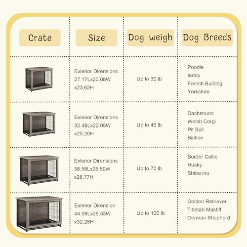 Grey Wooden Dog Kennel Table N22217