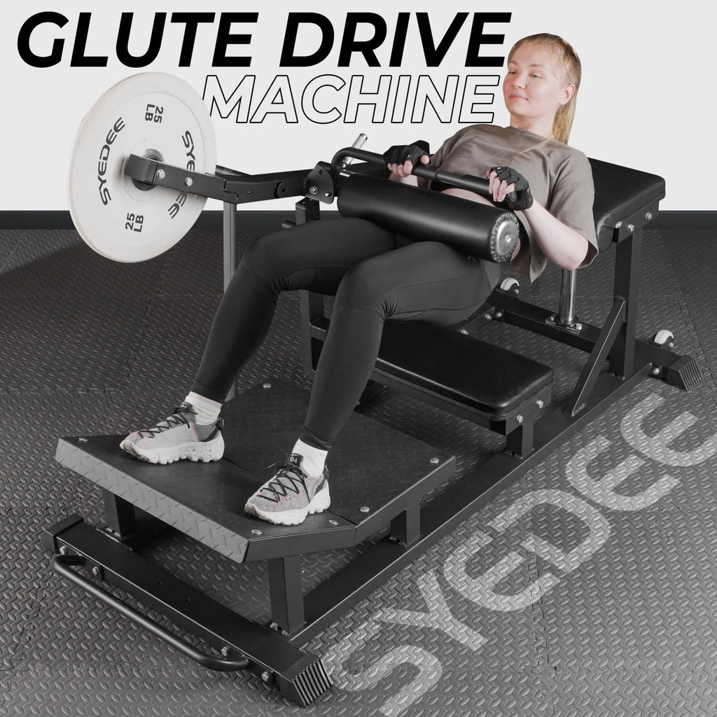 Red Heavy Duty Plate-Loaded Hip Thrust Machine U473