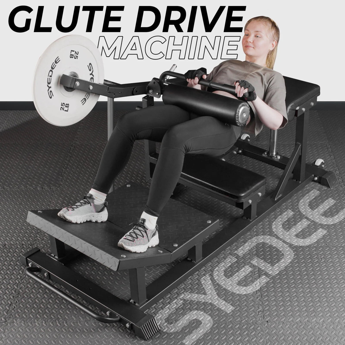 Red Heavy Duty Plate-Loaded Hip Thrust Machine U473