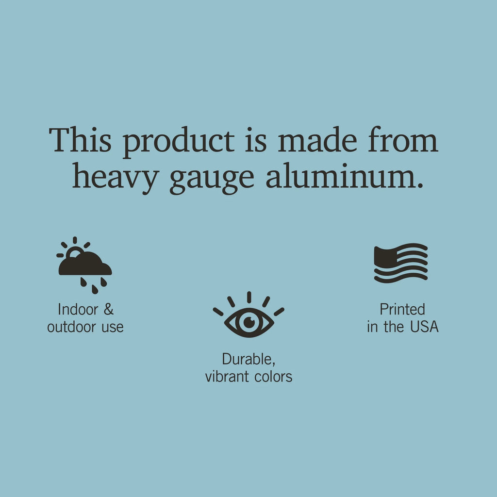 12x18 Aluminum Metal Sign Decor R345