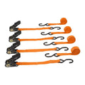 400 lb. Capacity 1 in. x 15 ft. Ratcheting Tie-Downs 4-Pack S75411