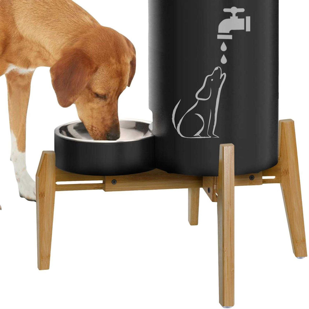 Dog Water and Food Dispensers Stand U187