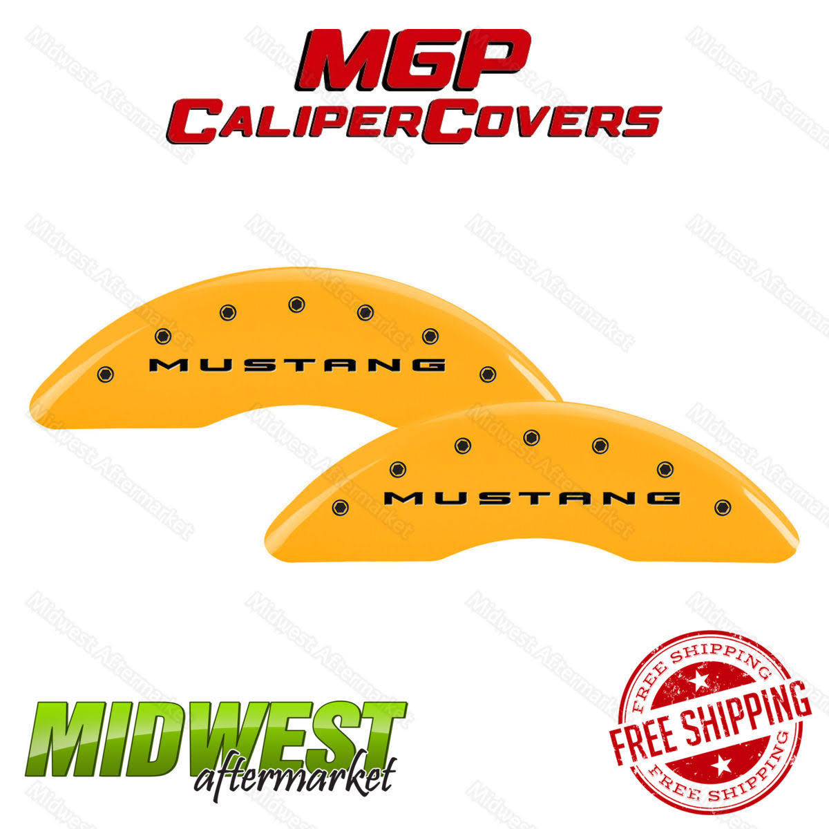 Yellow Ford Caliper Covers Z23547