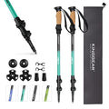 Adjustable Lightweight Collapsible Hiking Poles with Cork Grips R1637