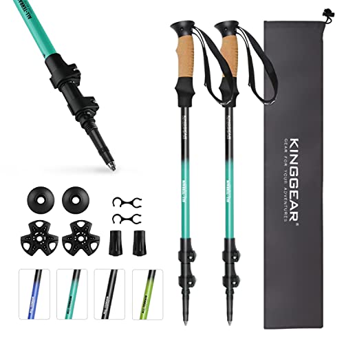 Adjustable Lightweight Collapsible Hiking Poles with Cork Grips R1637