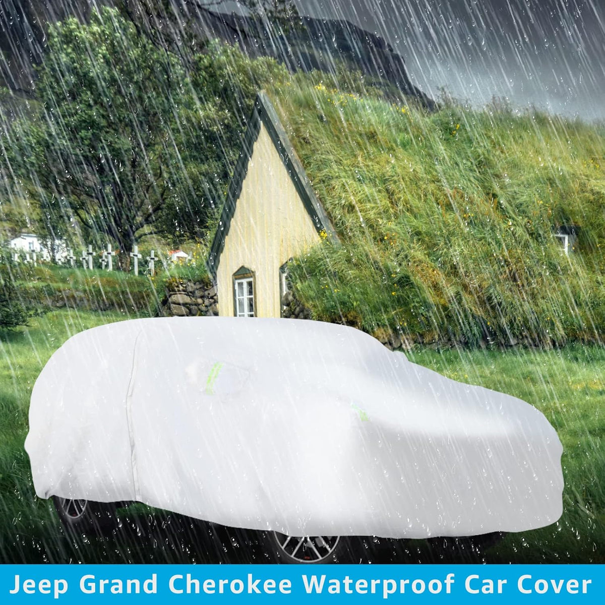 Waterproof Car Cover with Zipper A843320