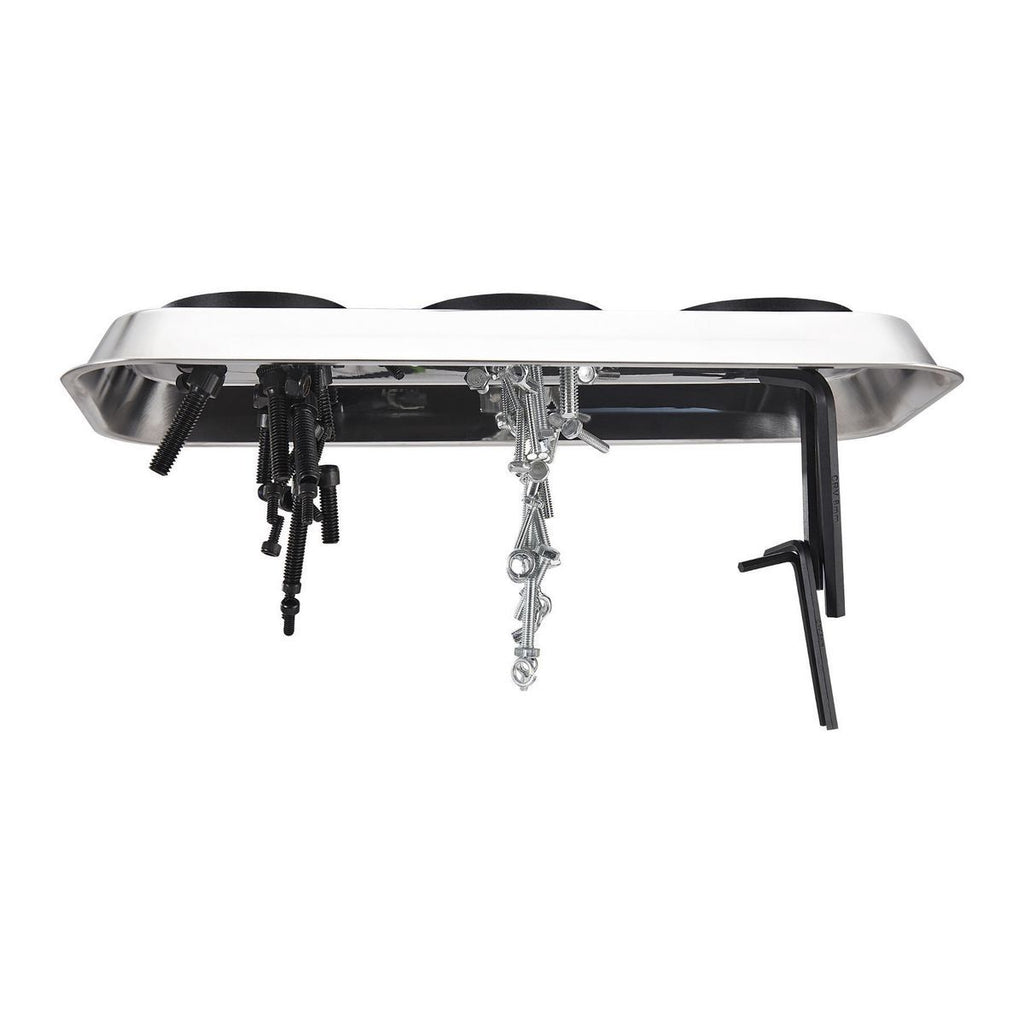 14-1/8 in. x 6-1/4 in. Magnetic Stainless Steel Parts Tray S15707