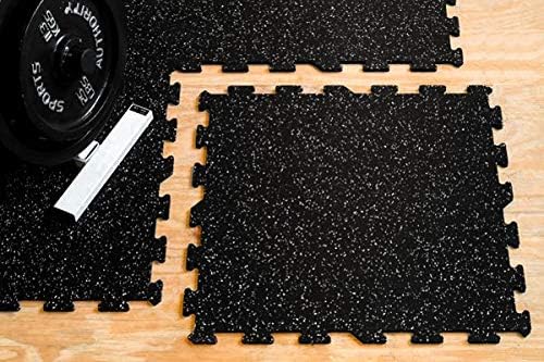Heavy Duty Rubber Flooring Interlocking Tile Set C34966