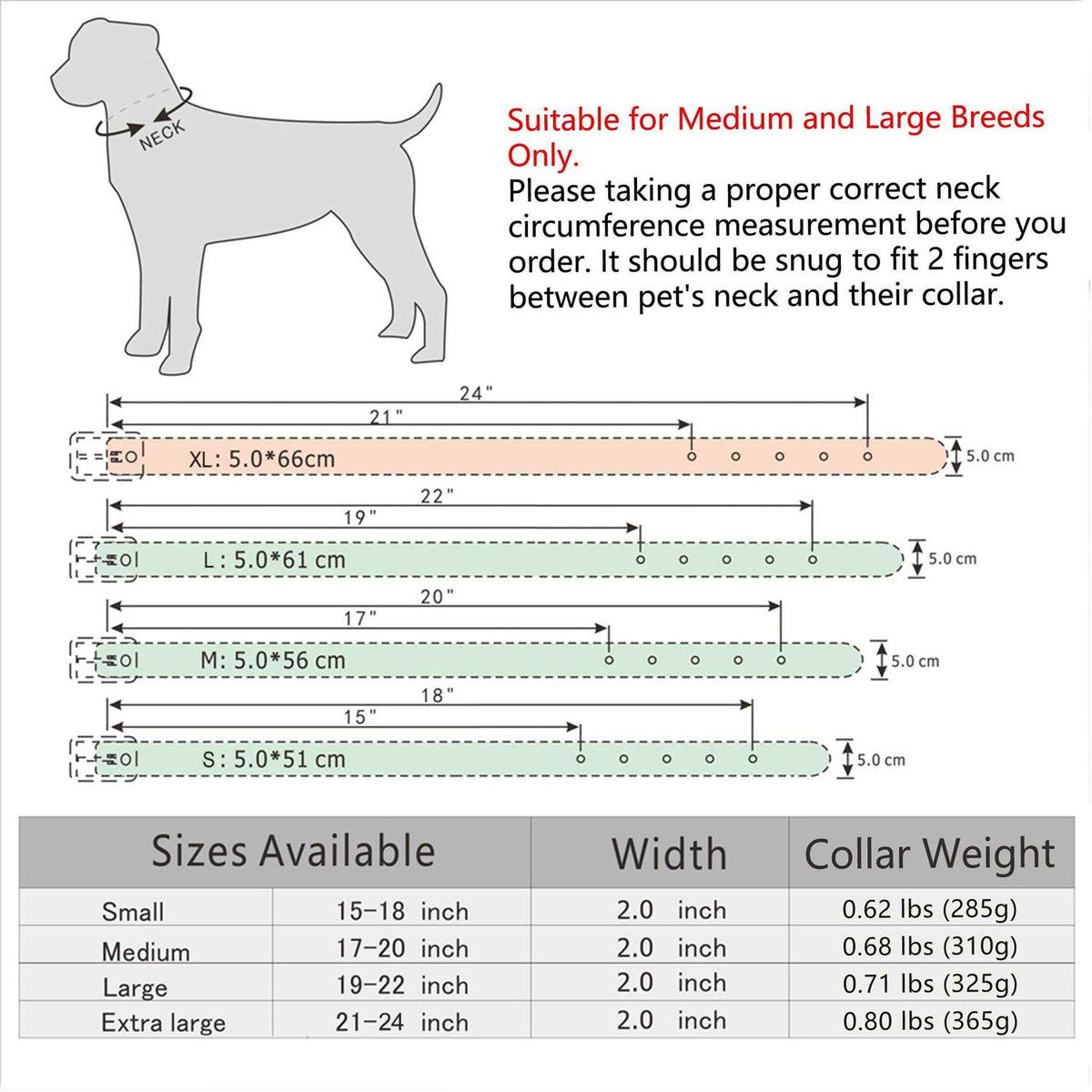 Leather Dog Collar 2 Inch N88592