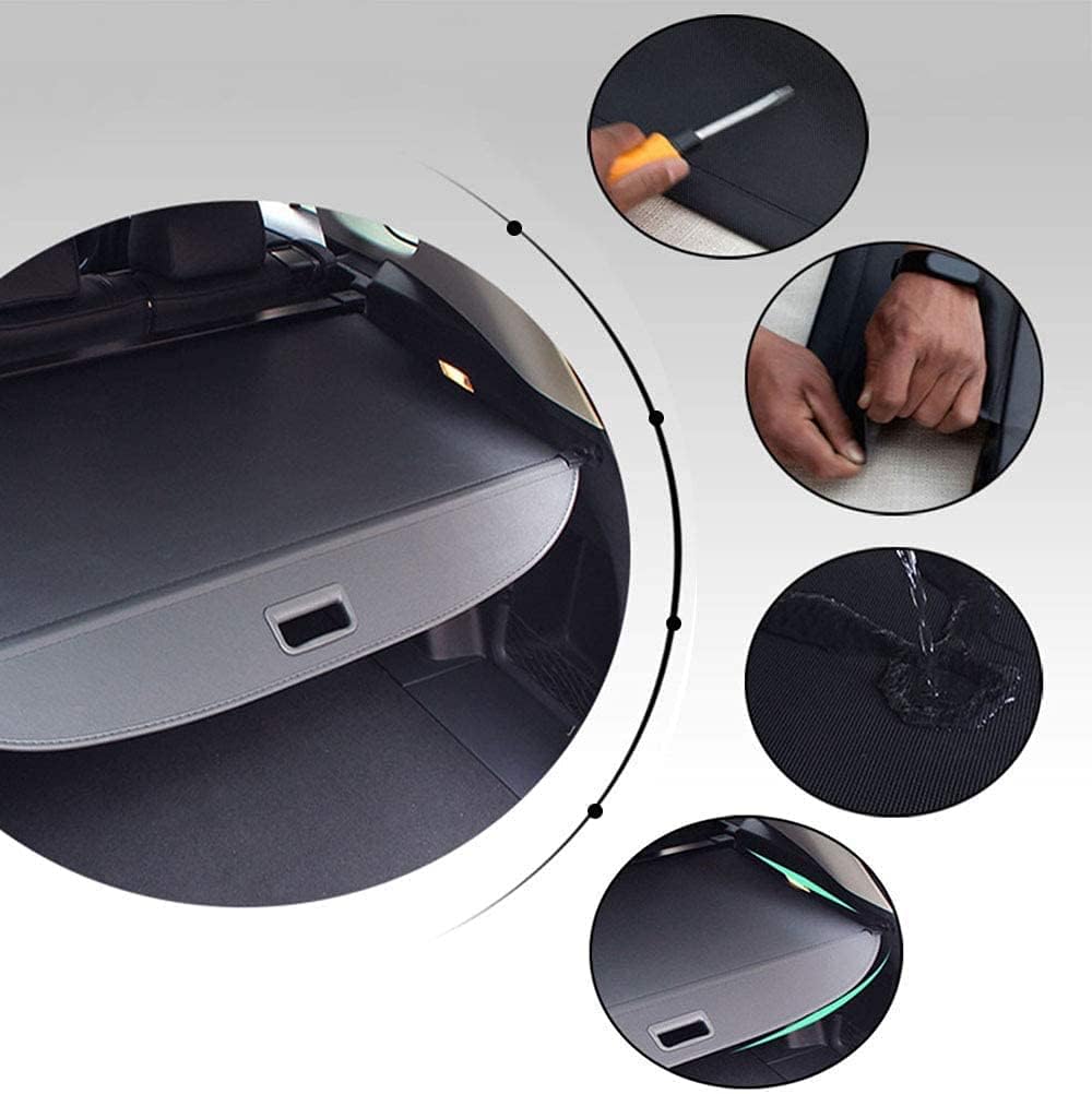 Black Retractable Cargo Cover Pack of 2 I884199