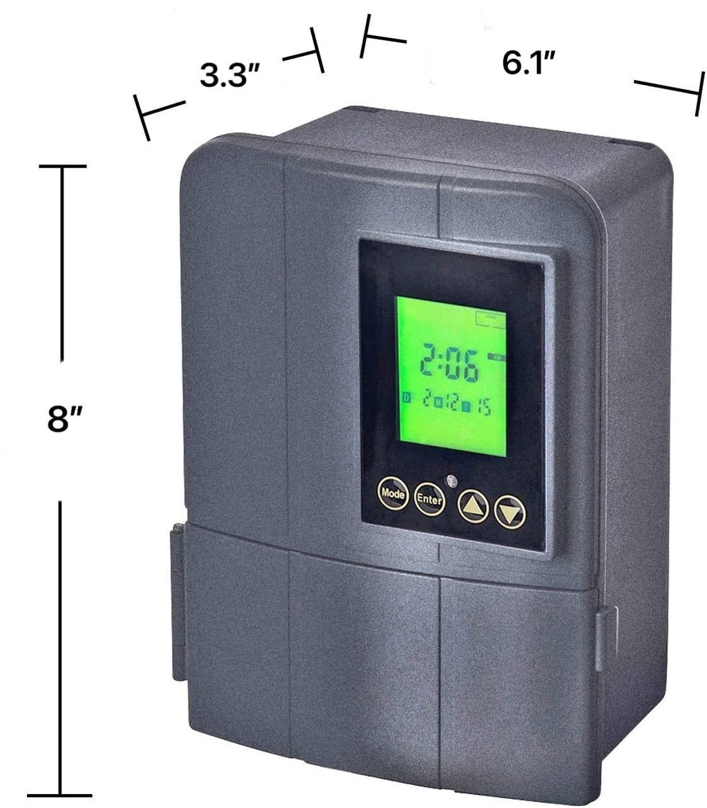 200W Low Voltage Landscape Lighting Transformer with Timer Pack of 2 W1036