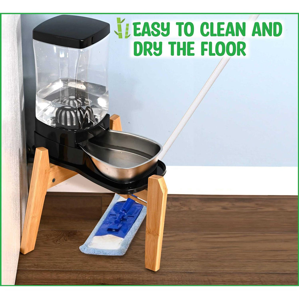Dog Water and Food Dispensers Stand U187