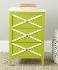 Lime Green 3-Drawer Side Table N682