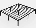 Queen Size Black Metal Platform Bed Frame with Storage Z75321