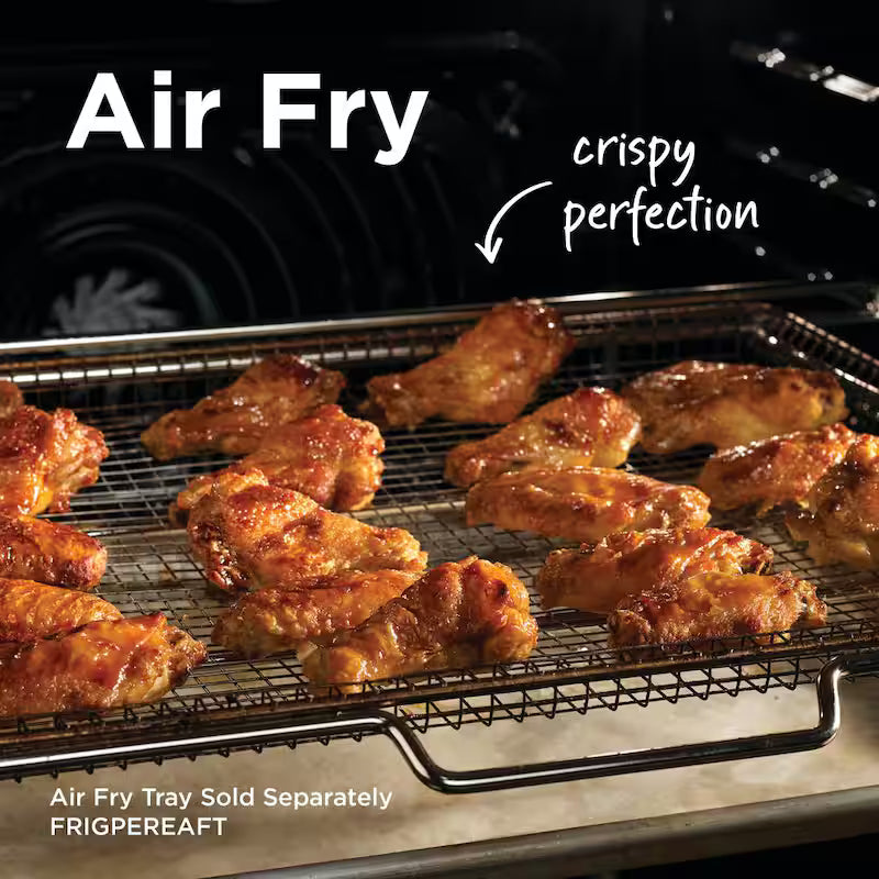 30 in. 5 Burner Freestanding Gas Range in Stainless Steel with True Convection and Air Fry Q84898