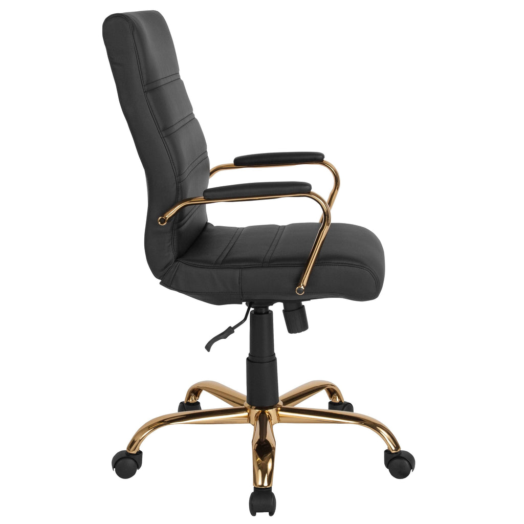 High Back Bonded Leather Executive Swivel Chair U504757