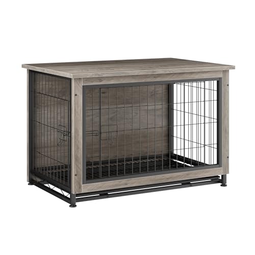 Grey Wooden Dog Kennel Table N22217