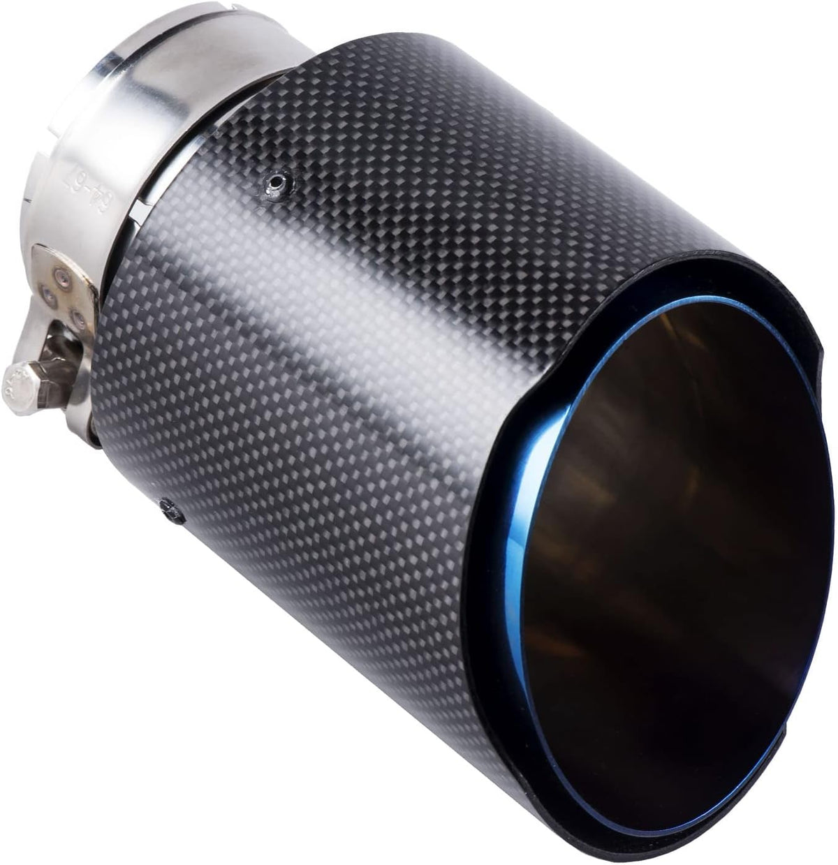 2.5 Inlet Carbon Fiber Stainless Steel Exhaust Tip T390